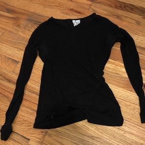 Black long-sleeve tee